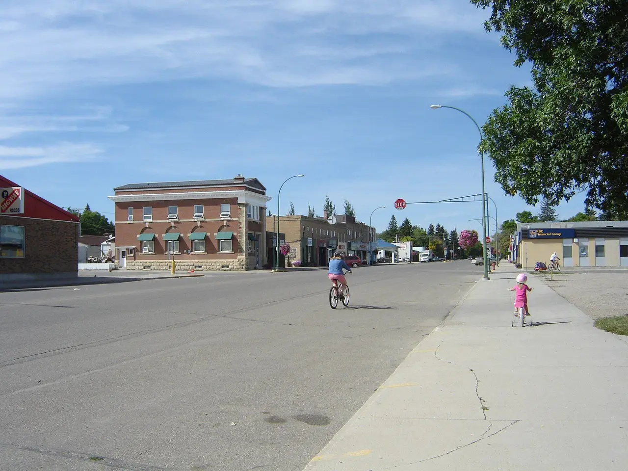Grand Avenue streetscape, about 2008