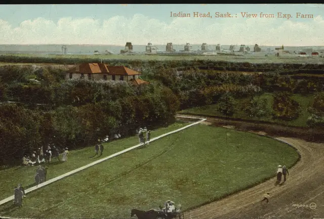View from the Experimental Farm toward town